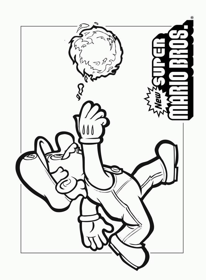 Coloring page: Mario Bros (Video Games) #112581 - Free Printable Coloring Pages