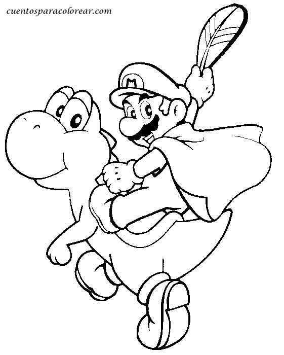 Coloring page: Mario Bros (Video Games) #112590 - Printable coloring pages