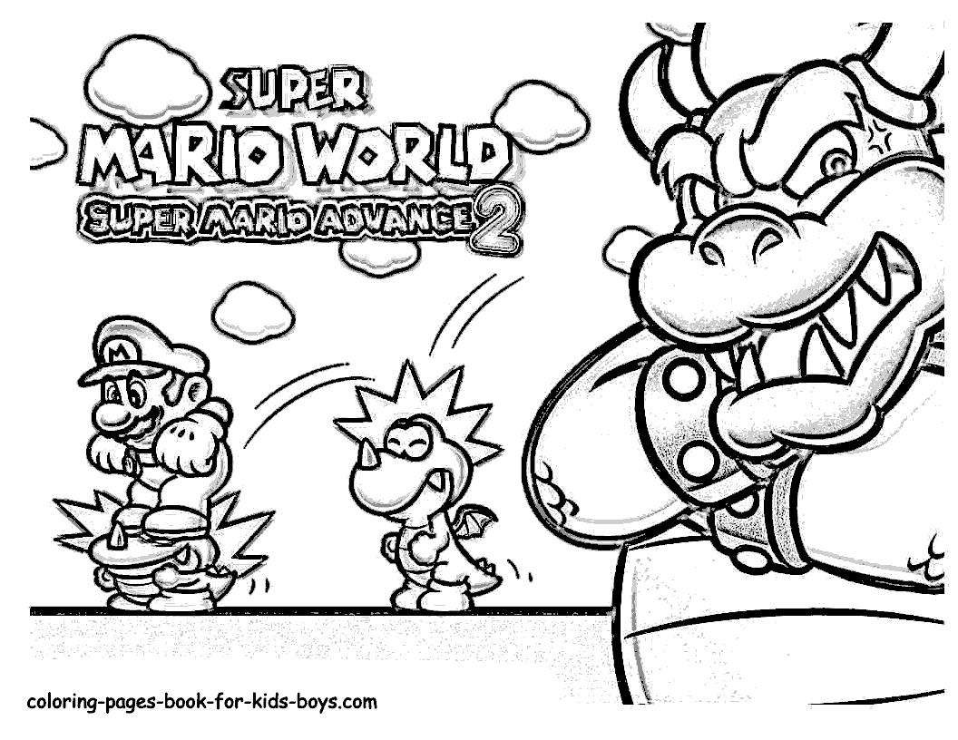 Coloring page: Mario Bros (Video Games) #112601 - Free Printable Coloring Pages