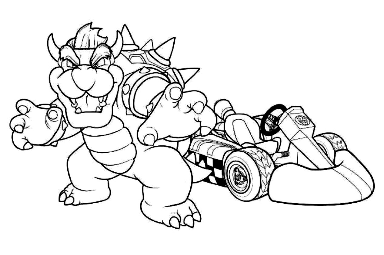 Coloring page: Mario Kart (Video Games) #154423 - Free Printable Coloring Pages