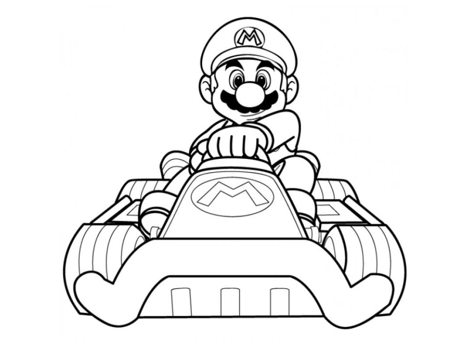 Coloring page: Mario Kart (Video Games) #154425 - Free Printable Coloring Pages