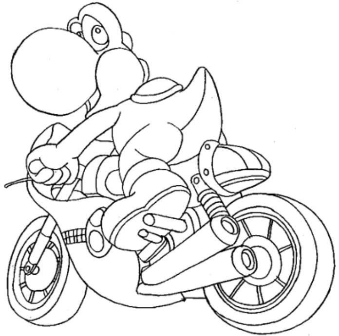 drawings mario kart video games printable coloring pages