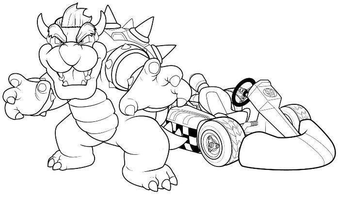 Coloring page: Mario Kart (Video Games) #154448 - Free Printable Coloring Pages