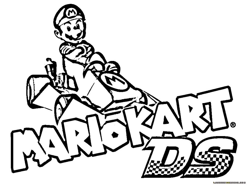 drawings mario kart video games printable coloring pages