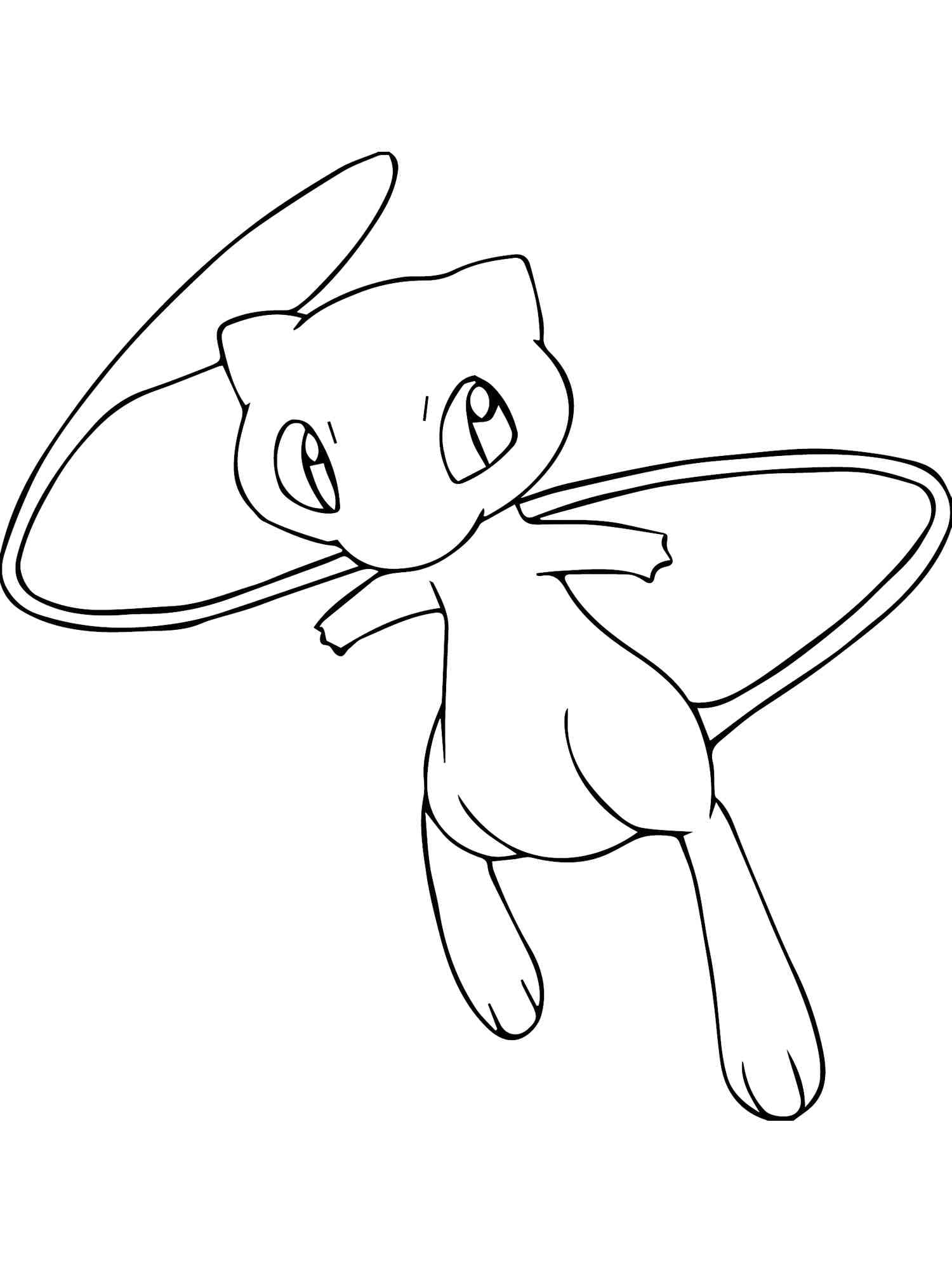 Free printable Mew coloring page #187444 from Video Games collection