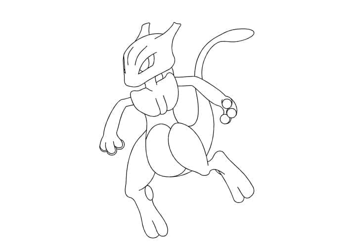 Free printable Mewtwo coloring page #179443 from Video Games collection Free printable Mewtwo coloring page #179443 from Video Games collection