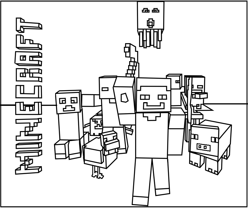 Minecraft #113761 (Video Games) Free Printable Coloring Pages