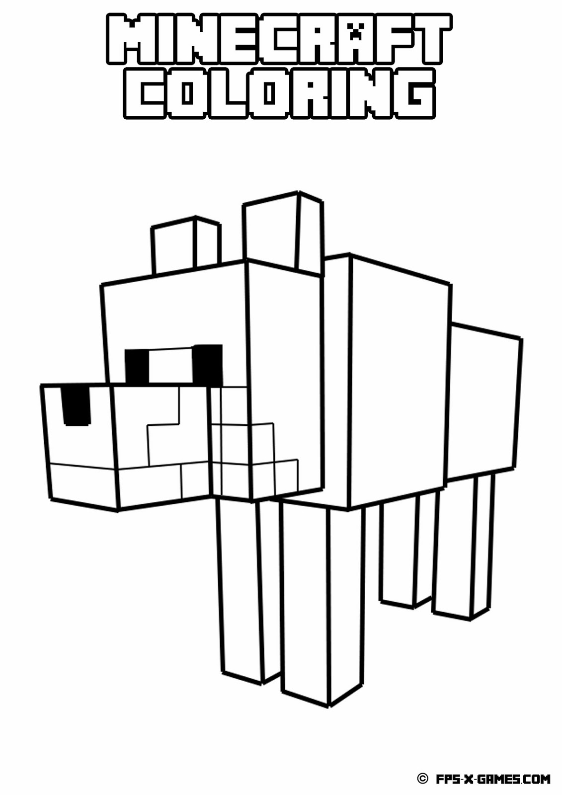 Coloring page: Minecraft (Video Games) #113777 - Free Printable Coloring Pages