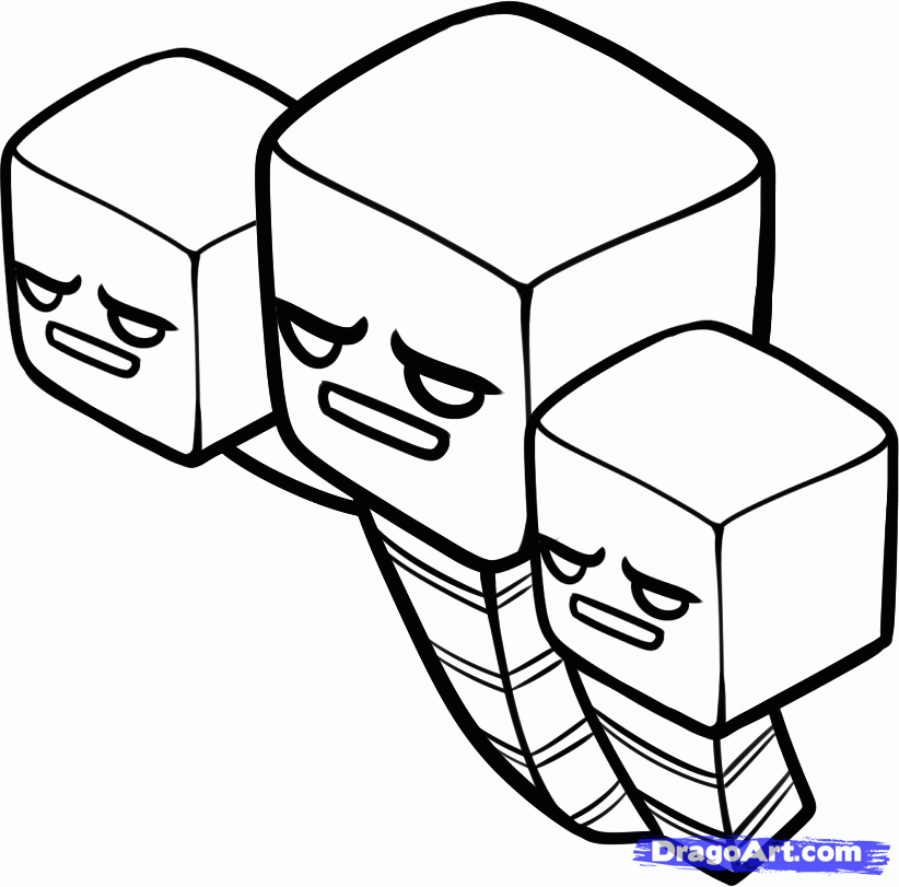 Coloring page: Minecraft (Video Games) #113824 - Printable coloring pages