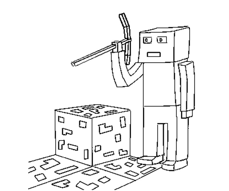 Coloring page: Minecraft (Video Games) #113834 - Free Printable Coloring Pages