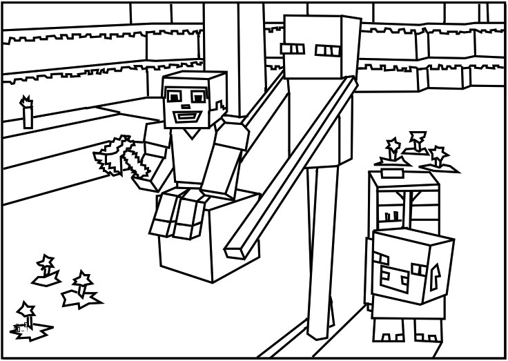 Coloring page: Minecraft (Video Games) #113837 - Printable coloring pages