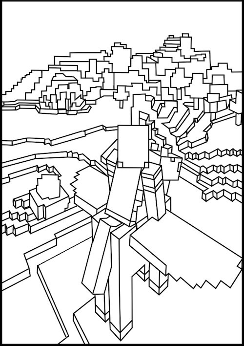 Coloring page: Minecraft (Video Games) #113839 - Free Printable Coloring Pages