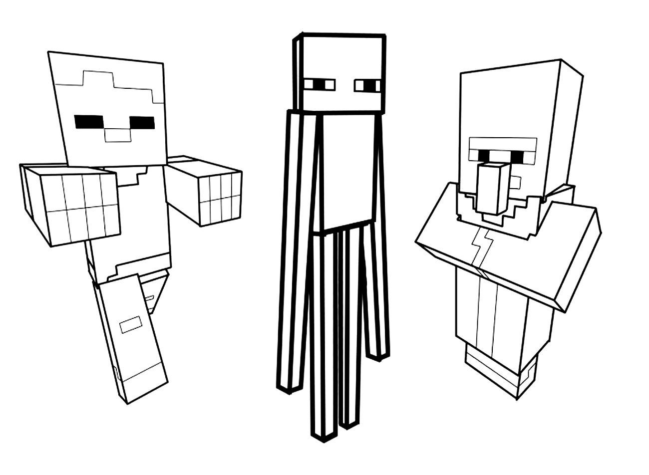 Coloring page: Minecraft (Video Games) #113873 - Printable coloring pages