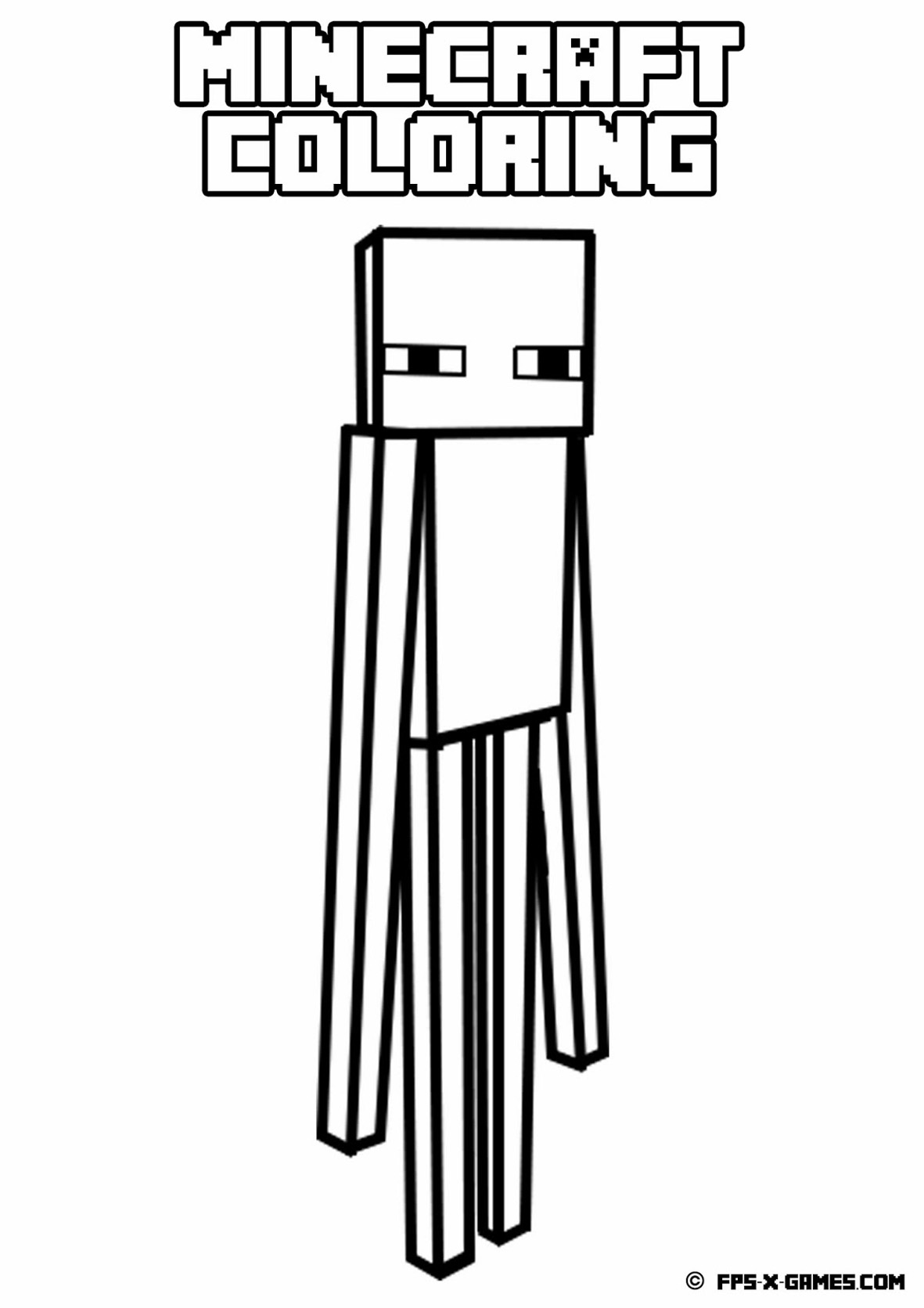 Coloring page: Minecraft (Video Games) #113876 - Free Printable Coloring Pages