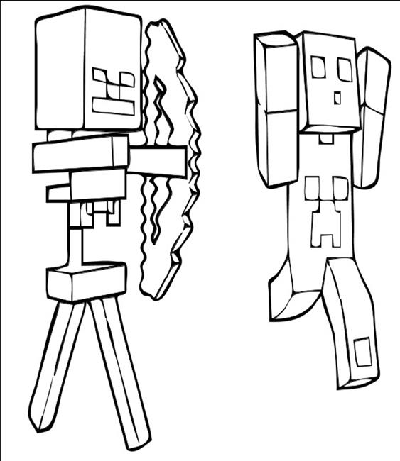 drawing minecraft 113928 video games printable coloring pages