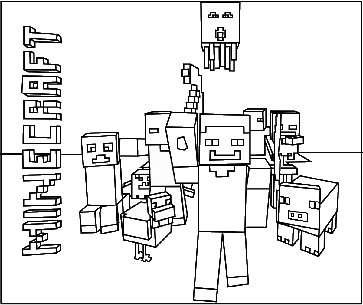 Coloring page: Minecraft (Video Games) #113943 - Free Printable Coloring Pages