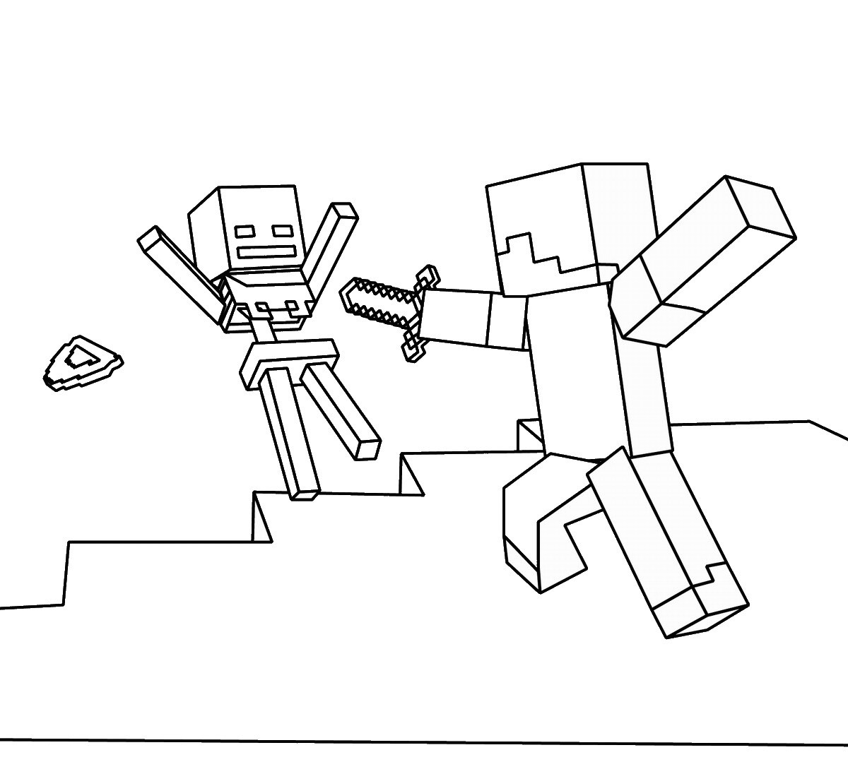Coloring page: Minecraft (Video Games) #113973 - Free Printable Coloring Pages