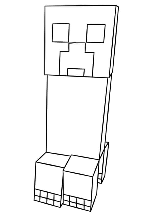 Free printable Minecraft coloring page #171136 from Video Games collection