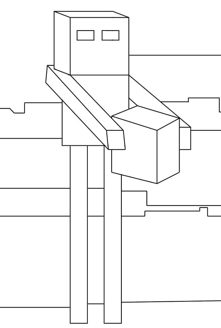 Free printable Minecraft coloring page #171144 from Video Games collection