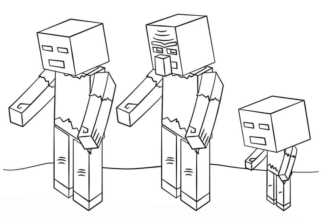 Free printable Minecraft coloring page #171146 from Video Games collection