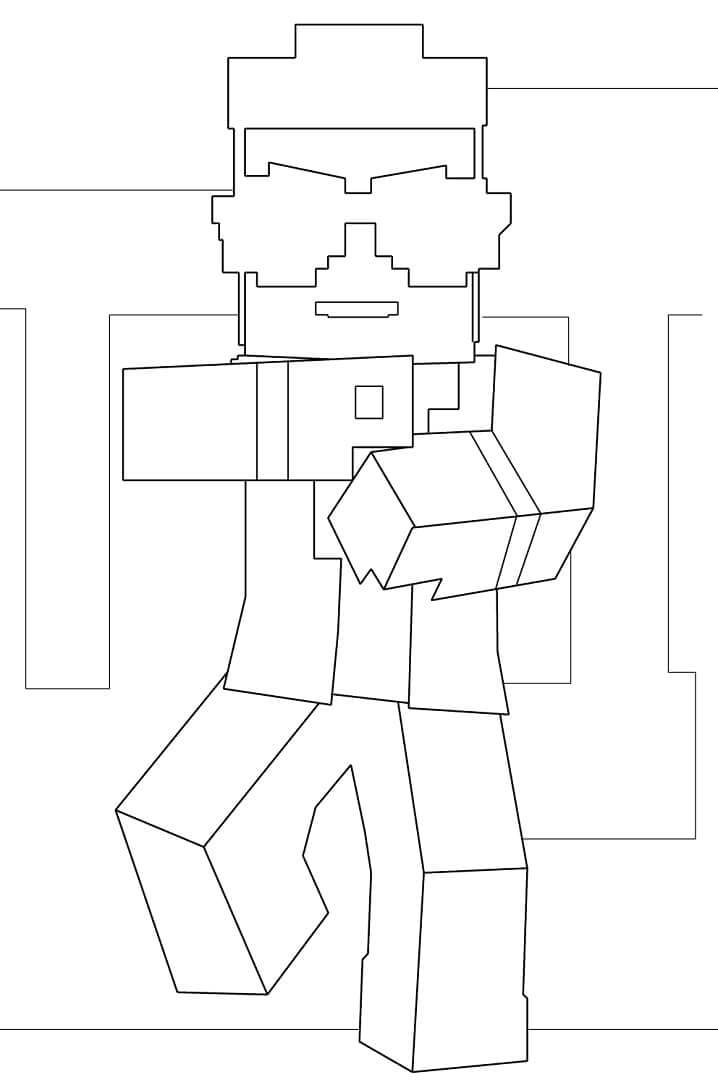 Free printable Minecraft coloring page #171157 from Video Games collection