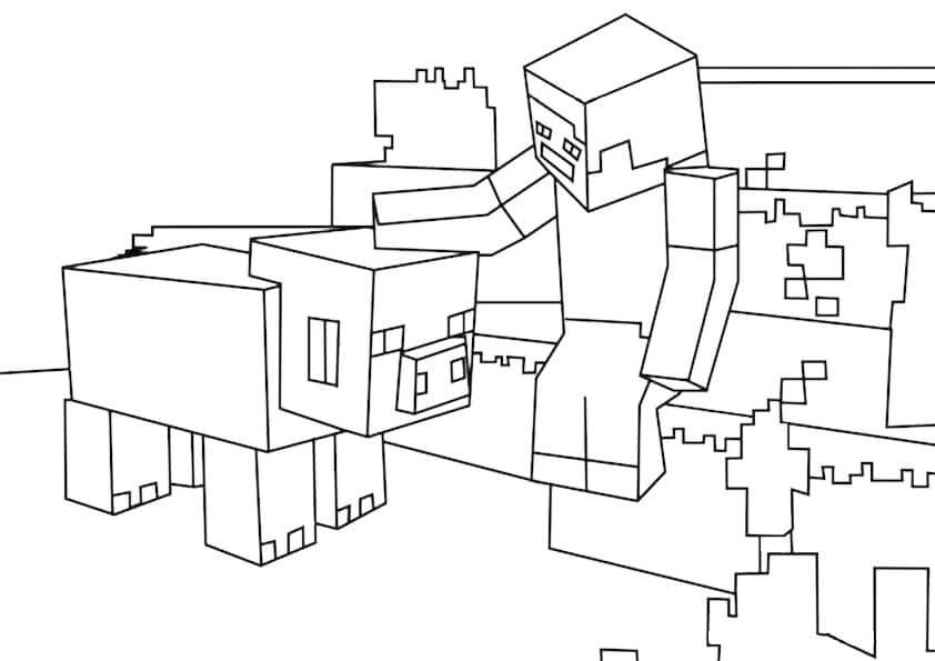 Free printable Minecraft coloring page #171183 from Video Games collection