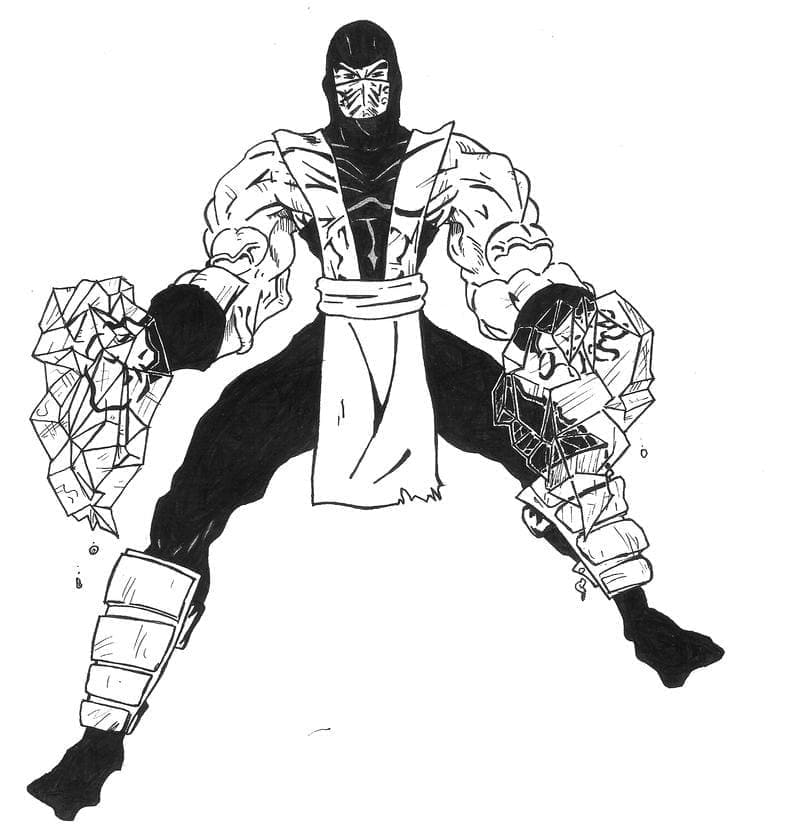 Free printable Mortal Kombat coloring page #207849 from Video Games collection