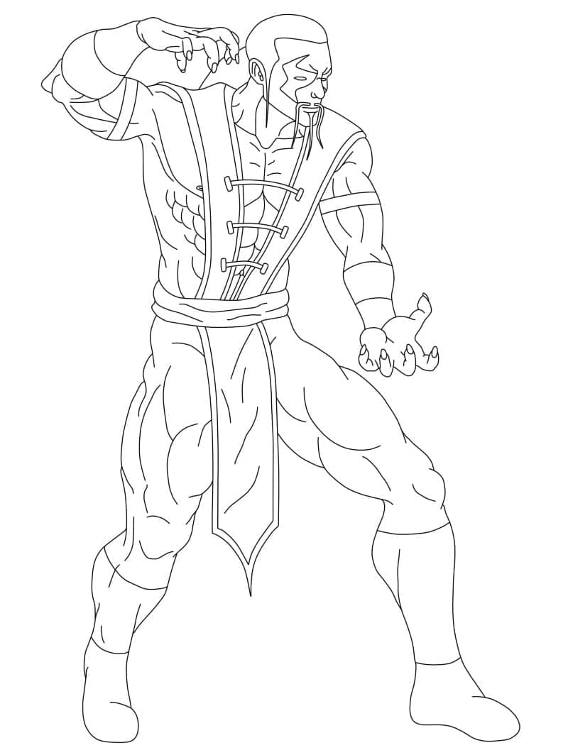 Free printable Mortal Kombat coloring page #207893 from Video Games collection