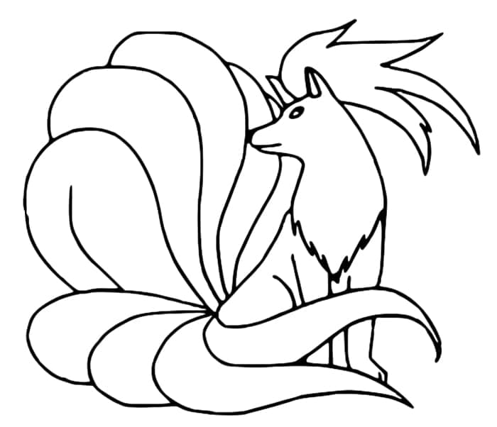 Free printable Ninetales coloring page #181822 from Video Games collection