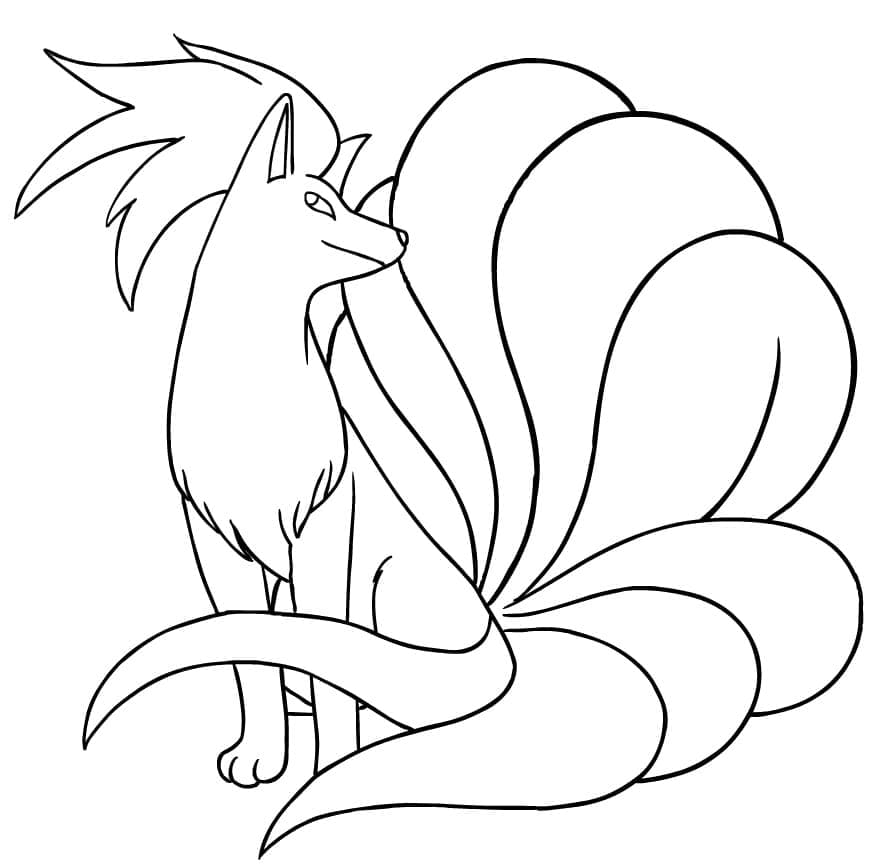 Free printable Ninetales coloring page #181823 from Video Games collection