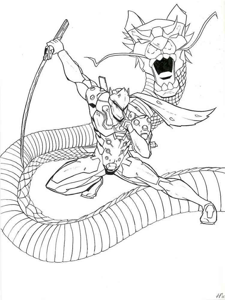Coloring page: Overwatch (Video Games) #197099 - Free Printable Coloring Pages