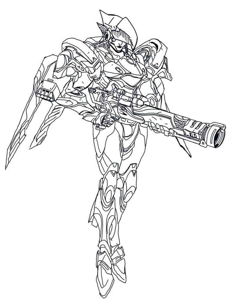 Free printable Overwatch coloring page #197100 from Video Games collection