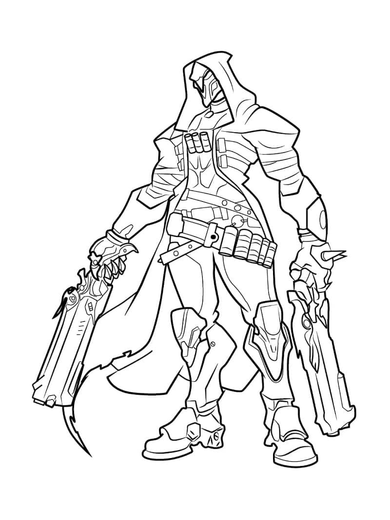 Free printable Overwatch coloring page #197124 from Video Games collection