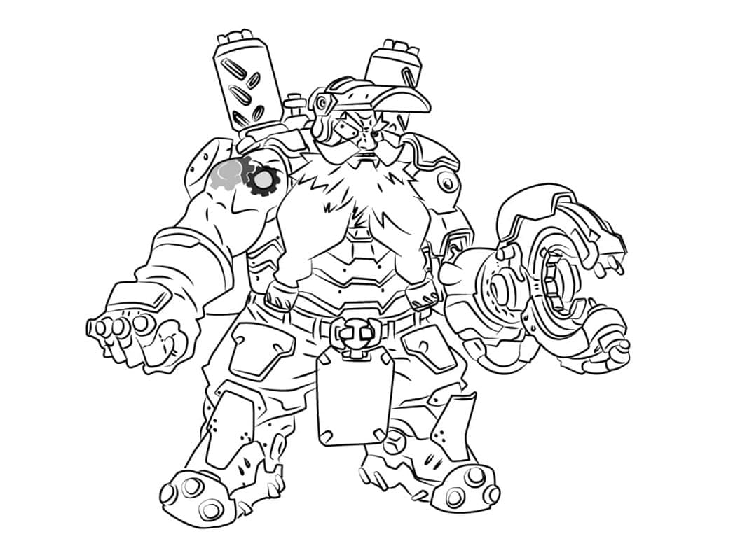 Free printable Overwatch coloring page #197129 from Video Games collection