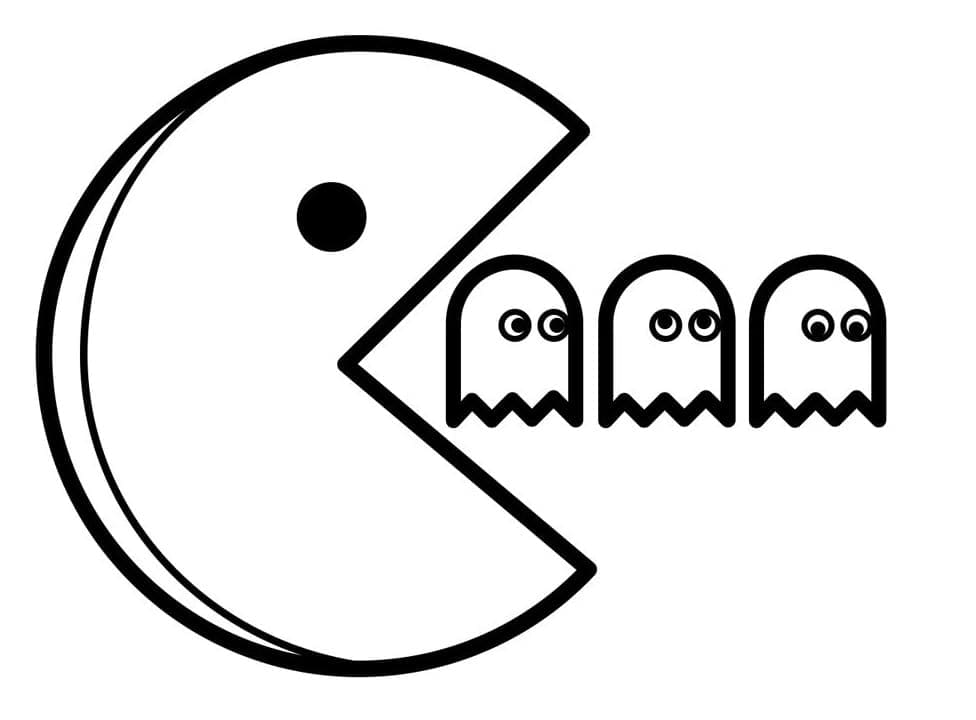 Free printable Pac-Man coloring page #207776 from Video Games collection