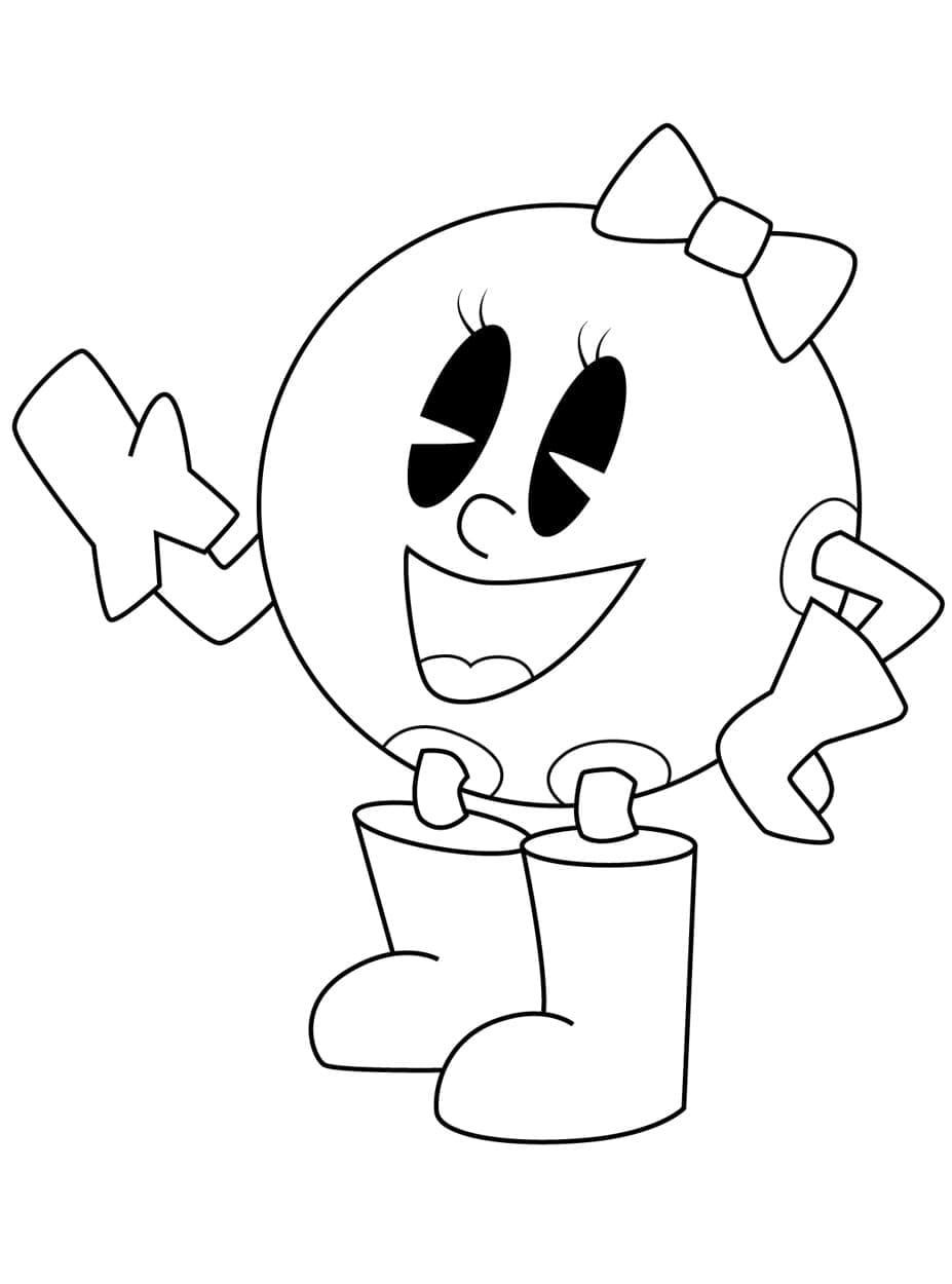Free printable Pac-Man coloring page #207794 from Video Games collection