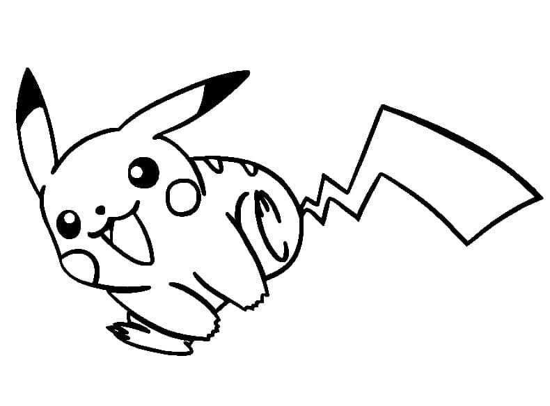Free printable Pikachu coloring page #177216 from Video Games collection