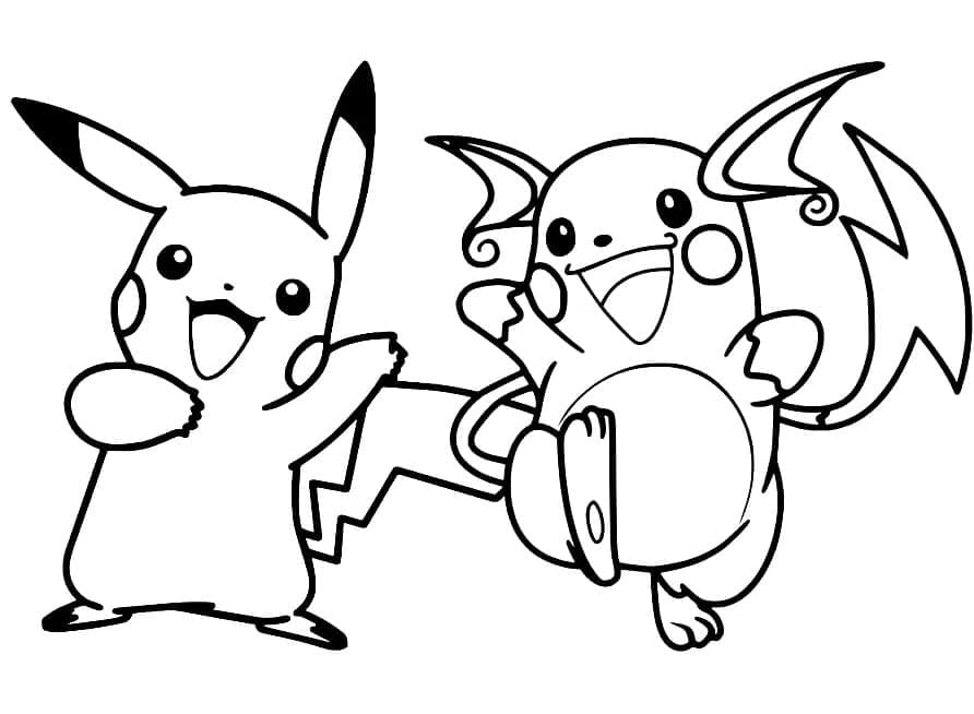 Free printable Pikachu coloring page #177224 from Video Games collection