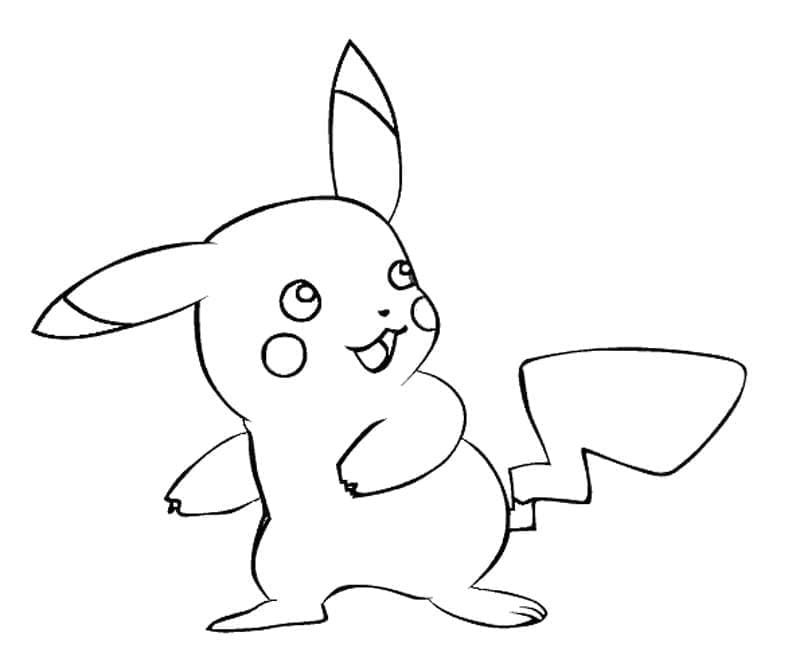 Free printable Pikachu coloring page #177231 from Video Games collection