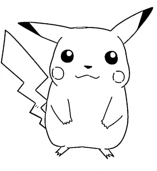 Free printable Pikachu coloring page #177237 from Video Games collection