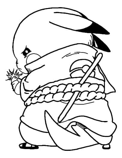 Free printable Pikachu coloring page #177238 from Video Games collection