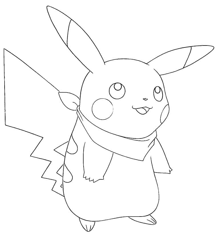 Free printable Pikachu coloring page #177247 from Video Games collection