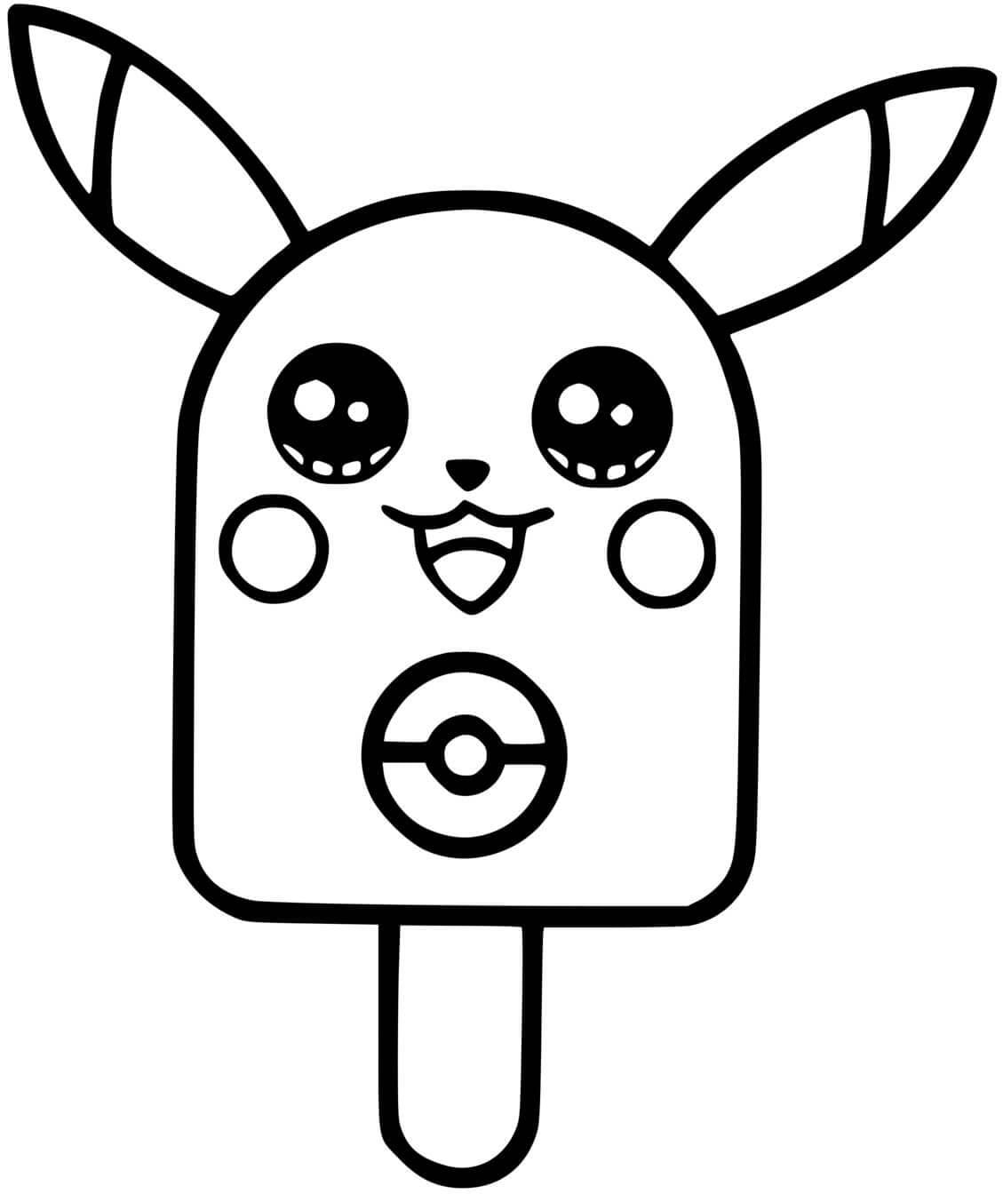 Free printable Pikachu coloring page #215393 from Video Games collection