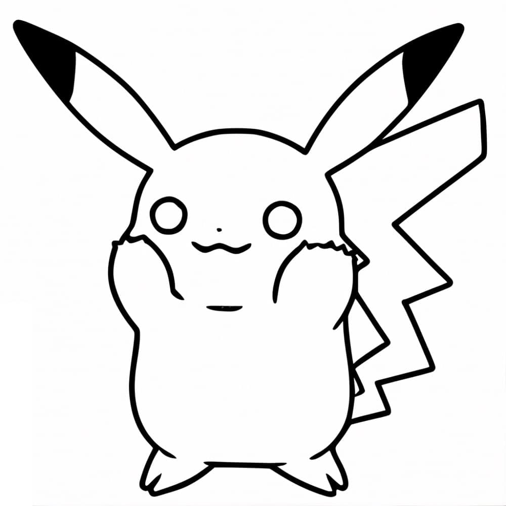 Free printable Pikachu coloring page #215415 from Video Games collection Free printable Pikachu coloring page #215415 from Video Games collection