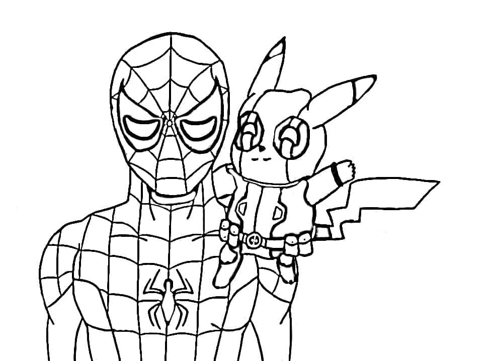 Free printable Pikachu coloring page #215420 from Video Games collection