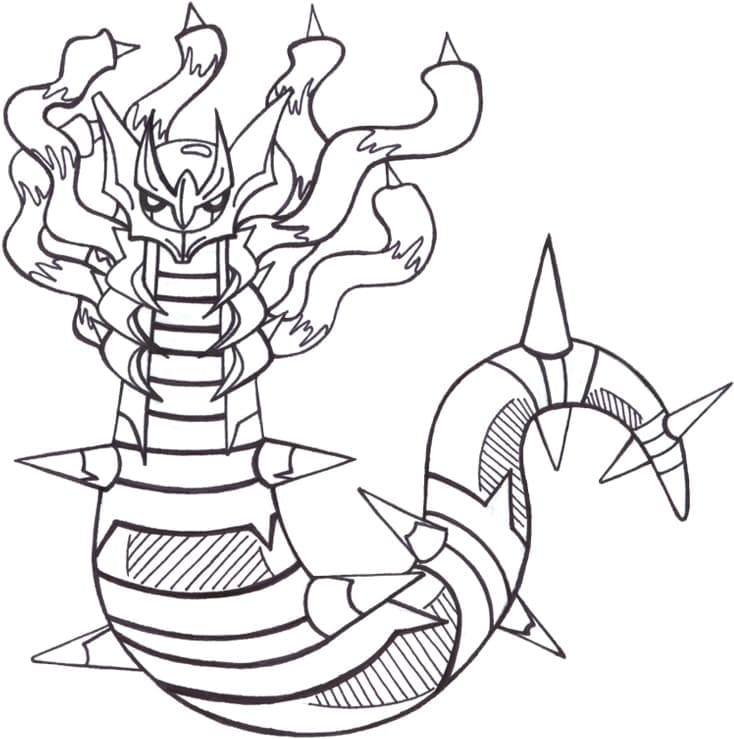 Free printable Pokemon Giratina coloring page #186826 from Video Games collection
