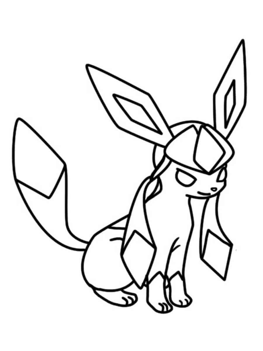 Free printable Pokemon Glaceon coloring page #187343 from Video Games collection Free printable Pokemon Glaceon coloring page #187343 from Video Games collection