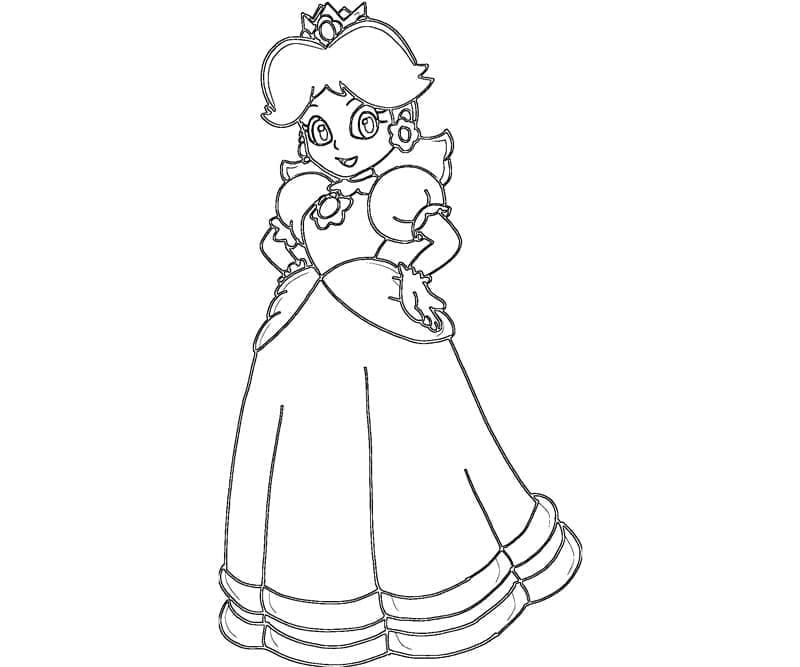 Free printable Princess Daisy coloring page #219057 from Video Games collection