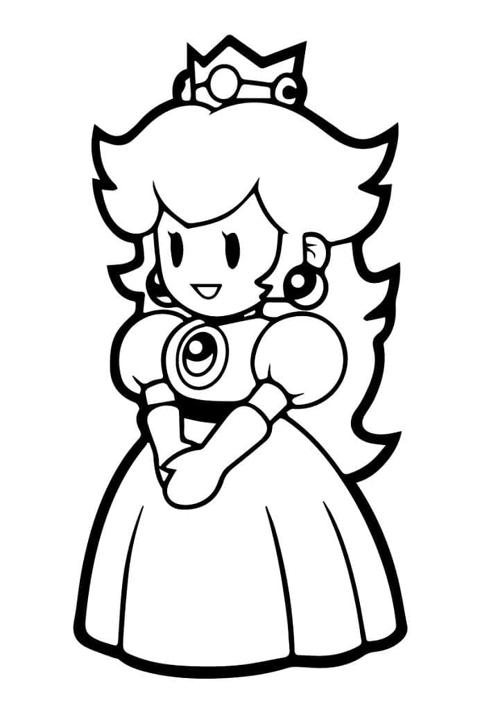 Free printable Princess Peach coloring page #211815 from Video Games collection