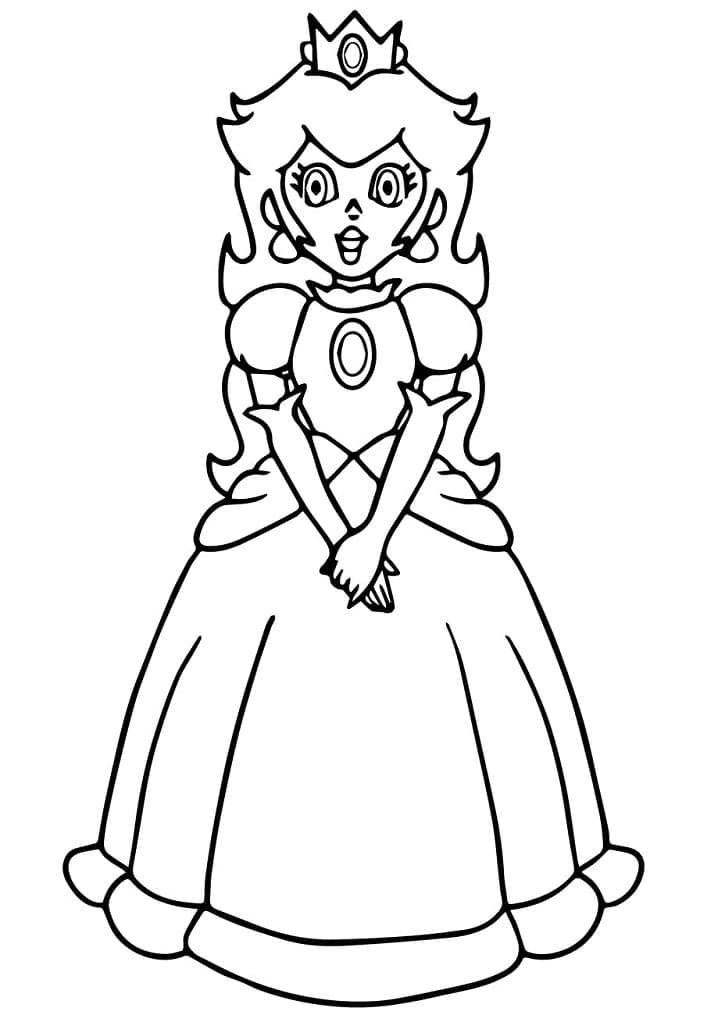 Free printable Princess Peach coloring page #211816 from Video Games collection